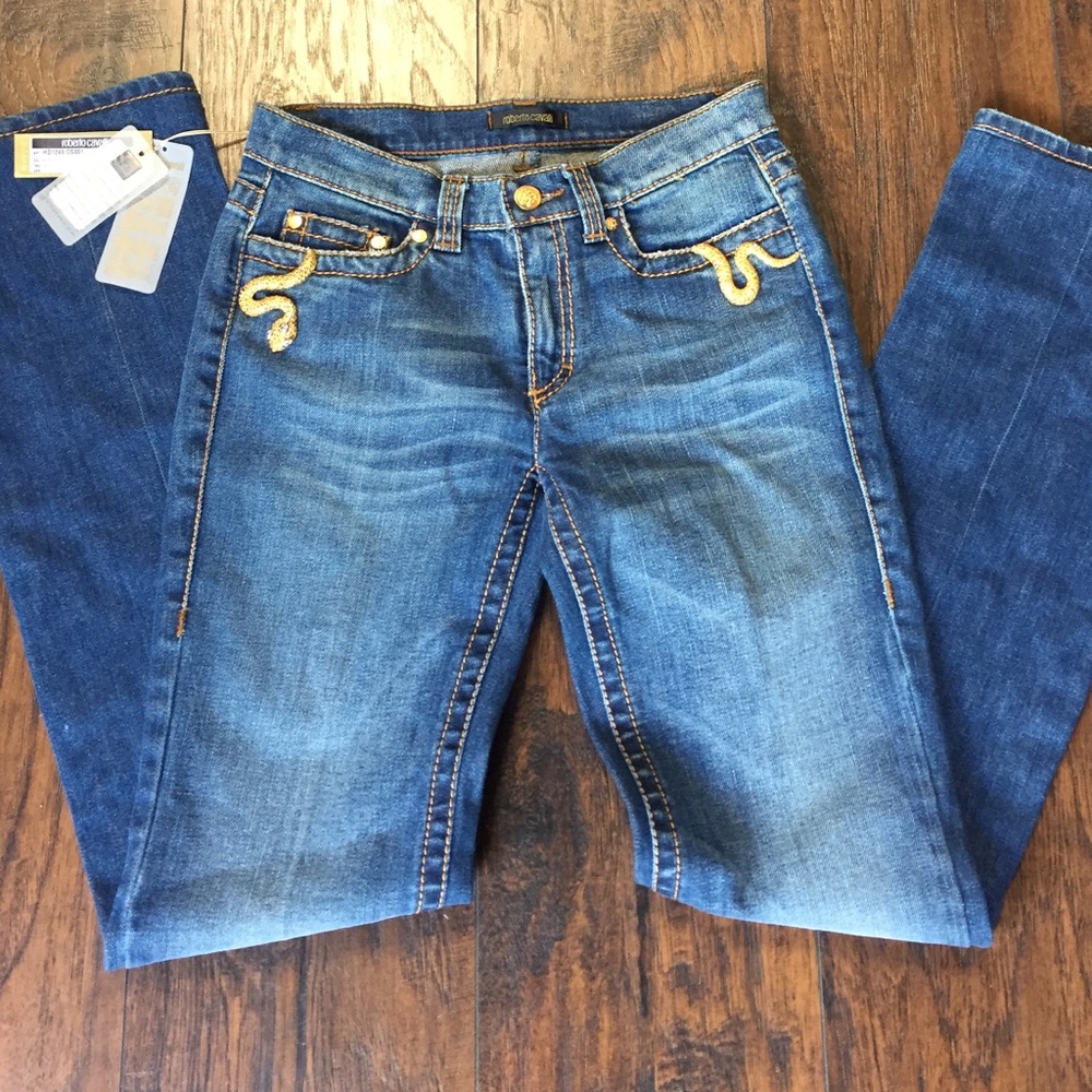 NWT ROBERTO CAVALLI jeans size 40 (6/8)